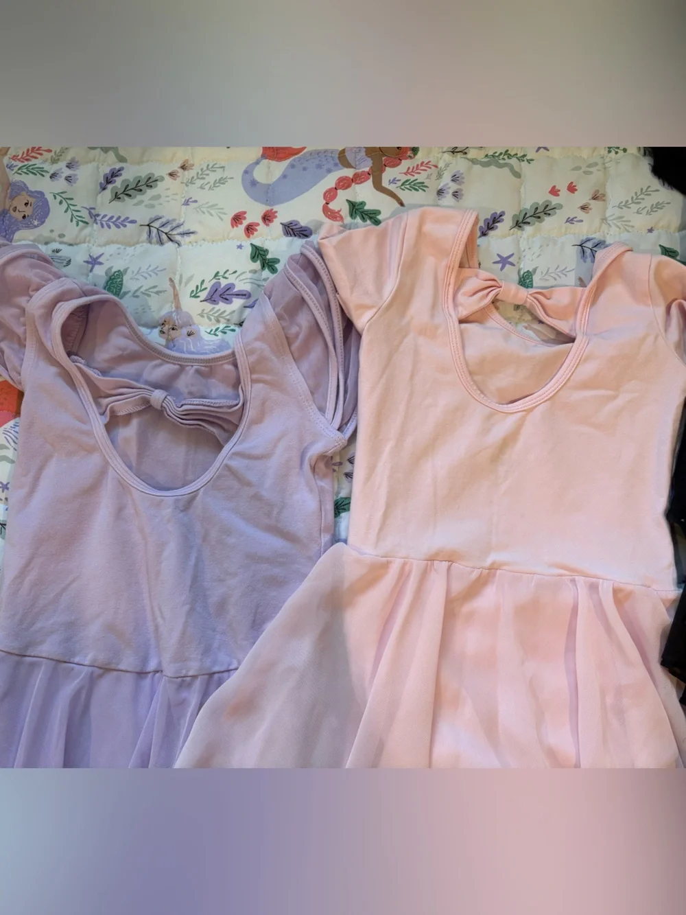 Girls' Sleeveless Tulle Dress BUNDLE - Lilac, Pink, Black, Green